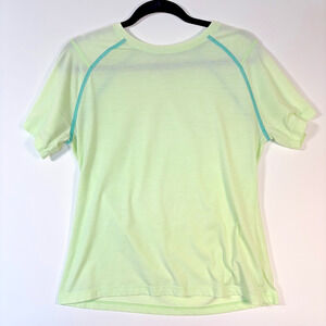 Orvis Trout Bum Performance Fishing T-Shirt Green Raglan Short Sleeve Size M